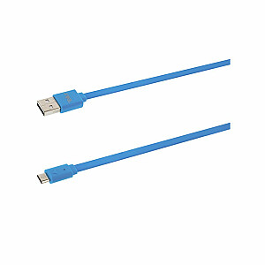 Кабель Tellur для передачи данных, USB-Micro-USB, 1 м, синий