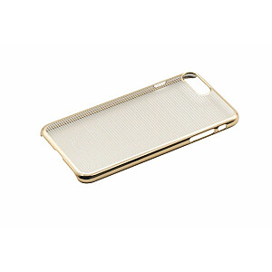 Твердый чехол Tellur Apple Cover для iPhone 7 Plus с горизонтальными полосками золотой
