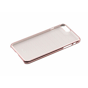 Твердый чехол Tellur Apple Cover для iPhone 7 Plus с горизонтальными полосками розовый