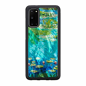 Ikins Samsung case for Samsung Galaxy S20 water lilies black