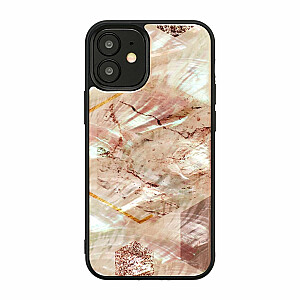 Ikins Apple case for Apple iPhone 12 mini pink marble