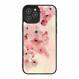 Ikins Apple case for Apple iPhone 12/12 Pro lovely cherry blossom