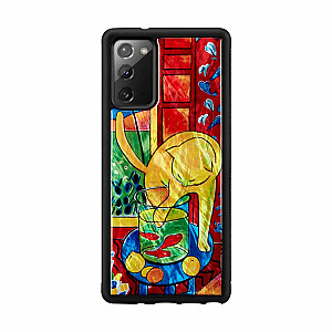Ikins  case for Samsung Galaxy Note 20 cat with red fish