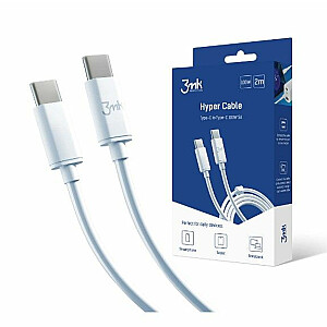 3MK  Accessories Hyper Cable C to C 2m 100W White