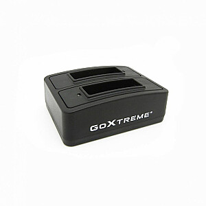 Двойное зарядное устройство GoXtreme f. Батарейка R-WiFi,Enduro,Disc,Pio 01491