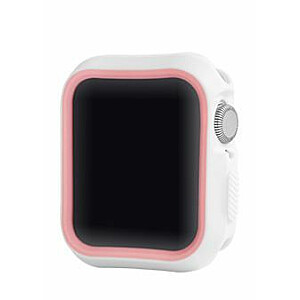 Защитный чехол Devia Dazzle Series (44мм) для Apple Watch белый розовый