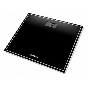 Солтер 9207 BK3R компактные стеклянные электронные весы для ванной комнаты - черный