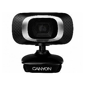 Canyon Canon Webcam 720P HD with USB2.0 connector 360 Black