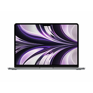 Apple MacBook Air Space Grey, 13,6", IPS, 2560 x 1664, M2, 8 ГБ, SSD 256 ГБ, 8-ядерный графический процессор M2, Без ODD, macOS, 802.11ax, Bluetooth версии 5.0, Язык клавиатуры Шведский, Клавиатура с подсветкой, Гарантия 12 мес., гарантия на батарею