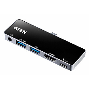 Aten  UH3238 USB-C Travel Dock with Power Pass-Through