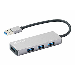 Концентратор Sandberg SANDBERG USB-A 1xUSB3.0+3x2.0 SAVER