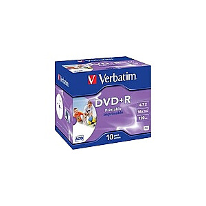 Verbatim 10x DVD+R 4,7 ГБ 120 мин 16x JC