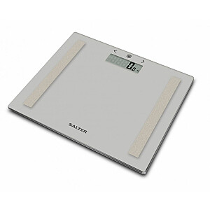 Salter  9113 GY3R Compact Glass Analyser Bathroom Scales - Grey