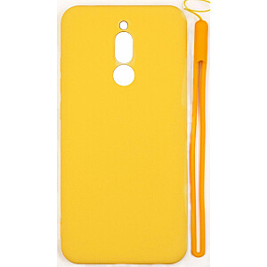 Evelatus Xiaomi Redmi 8 Soft Touch Силиконовый чехол с ремешком Желтый