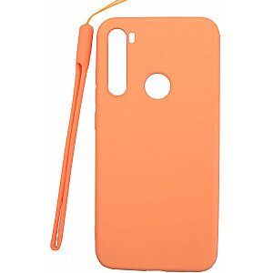 Evelatus Xiaomi Xiaomi Redmi Note 8 / Redmi Note 8 2021 Soft Touch Silicone Case with Strap Pink