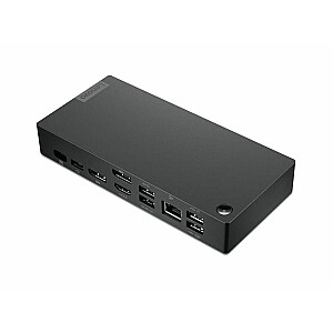 Lenovo  USB-C Dock Windows Only (Max displays: 3/Max resolution: 4K/60Hz/Supports: 2x4K/60Hz/1xEthernet LAN (RJ-45)/2xDP 1.4/1xHDMI 2.0/3xUSB 3.1/2xUSB 2.0/1xUSB-C/1x3.5mm combo jack/Input power: 135W/100W, Output Power: 90W/65W)