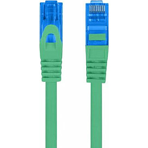 LANBERG patchcord cat.6A FTP 1m green