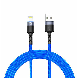 Tellur  Data cable USB to Lightning with LED Light, 3A, 1.2m blue