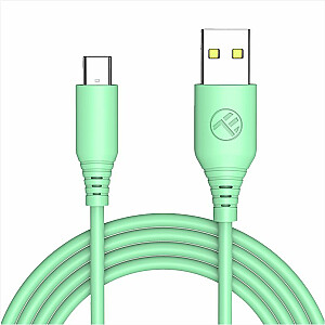 Силиконовый кабель Tellur USB to Type-C 3A, 1 м, зеленый