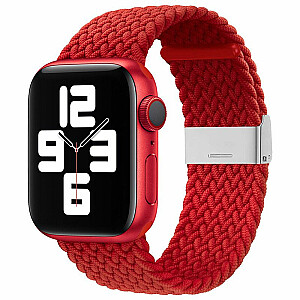 iLike Apple Watch 38/40/41mm Braided Fabric Strap Red