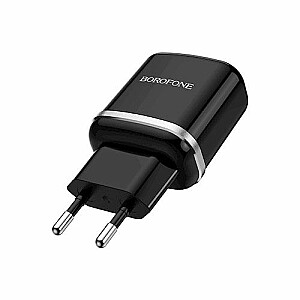 Borofone - Зарядное устройство 1USB QC 3.0 Black