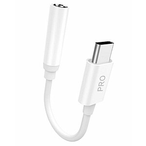 Dudao Audio адаптер адаптер для наушников USB Type C на мини-джек 3,5 мм Белый