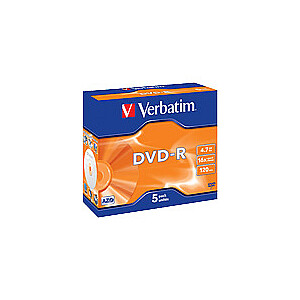 VERBATIM DVD-R 4,7 ГБ 16x 5 шт.