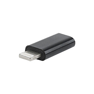 Gembird USB Type-C adapter (CF/8pin M), Black