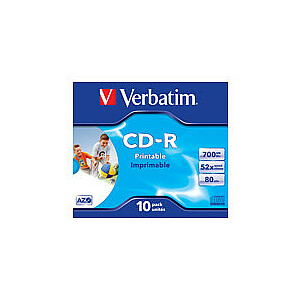 VERBATIM 10x CD-R 700MB 52x printable