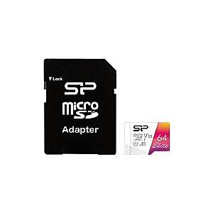 SILICON POWER Elite Micro SDXC 64 ГБ