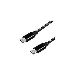 LogiLink USB-C 1.0m melns