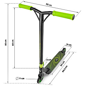 Самокат SOKE PRO (1521) Yellow/Green 110mm