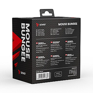 SAVIO Mouse Bungee, держатель кабеля мыши, устойчивый, нескользящий, гибкий кронштейн, MB-01