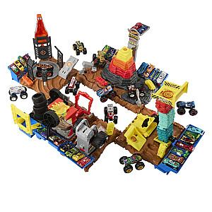 Hot Wheels Monster Trucks Arena Smashers Race Ace Smash Race Challenge Playset