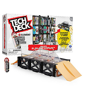 Tech Deck spēļu un displeja transformatora rampas komplekts un somiņa ar ekskluzīvu fretboard