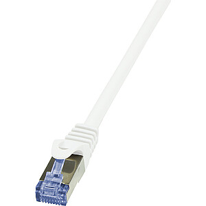 Plākstera vads LogiLink CAT 6a S/FTP, balts, 1 m (CQ3031S)