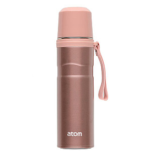 Термос Атом с ручкой розовый 750мл 621011