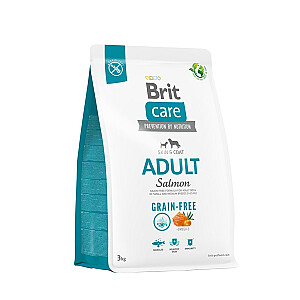 Сухой корм для взрослых собак - BRIT Care Grain-free Adult Salmon - 3 кг