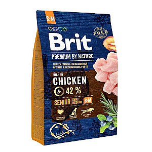 BRIT Premium by Nature Senior Small, Medium - sausā suņu barība - 3 kg