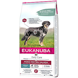 EUKANUBA Daily Care Adult Mono Protein Salmon - sausā barība suņiem - 12 kg