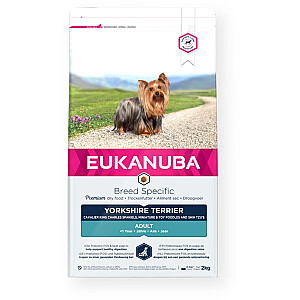 EUKANUBA Breed Specific Adult Jorkšīras terjers - sausā barība suņiem - 2 kg