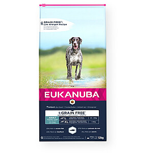 EUKANUBA Grain Free Large Breed - sausā barība suņiem - 12 kg