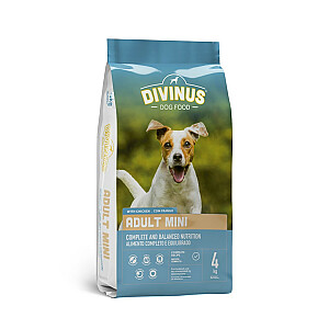 DIVINUS Adult Mini - sausā barība suņiem - 4 kg