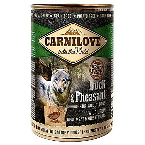 CARNILOVE Into the Wild Duck & Pheasant - mitrā suņu barība - 400g