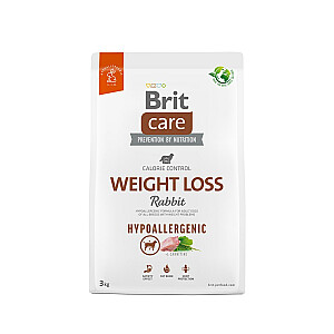 BRIT Care Hypoallergenic Adult Weight Loss Rabbit - сухой корм для собак - 3 кг
