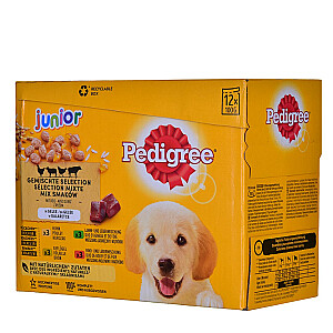 PEDIGREE Junior желейный корм для собак в пакетиках 12X100г