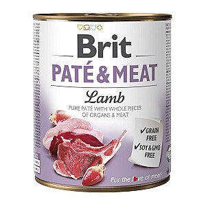 BRIT pastēte un gaļa ar jēra gaļu - 800g