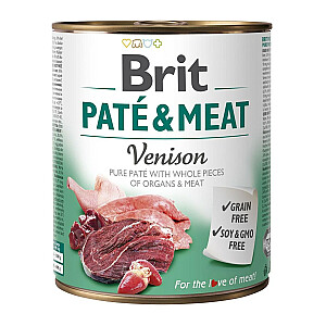 BRIT pastēte un gaļa ar brieža gaļu - 800g
