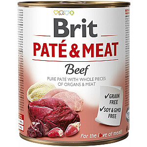 BRIT Паштет и мясо с говядиной - 800г