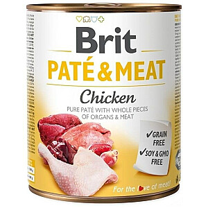 BRIT pastēte un gaļa ar vistu - 800g